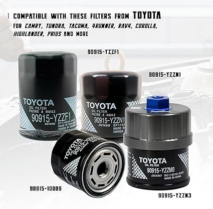 64.3mm 14 Flute Oil Filter Wrench for Toyota, Lexus and Scion Large Capacity Engines, Precision Machined Aircraft Aluminum Oil Filter Removal Tool for Easily Remove Oil Filter