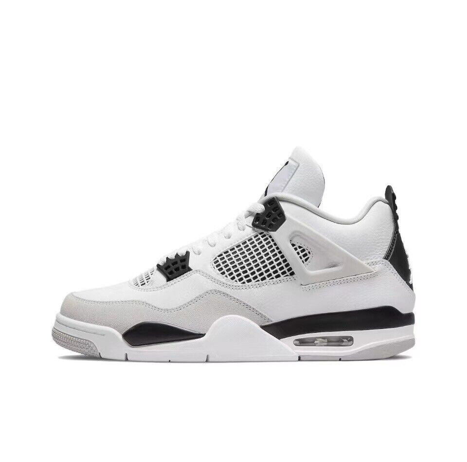 Jordan 4 Retro Mid Military Black Men's Shoes Free shipping