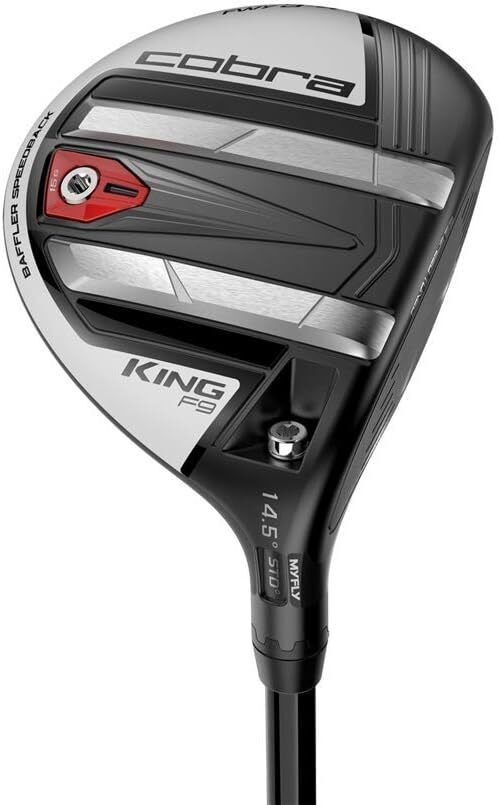 New Cobra King F9 WhiteBlack 22.5 Degree 7-8 Fairway Wood Senior WHeadcover