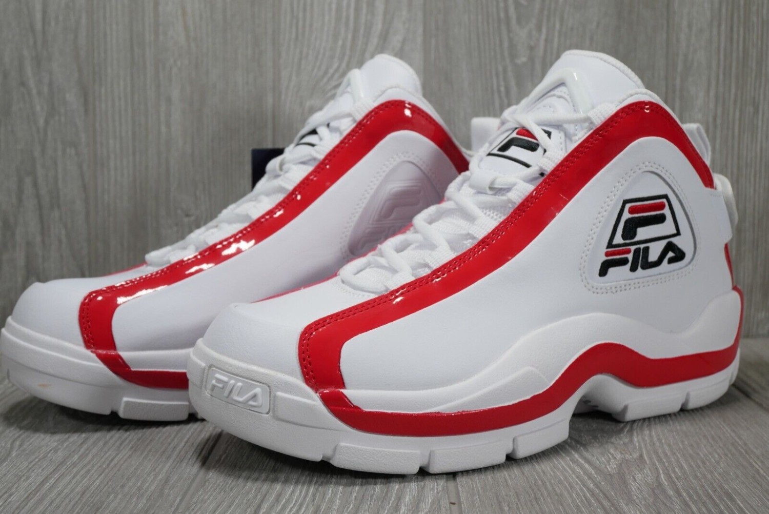 Fila Grant Hill 2 OG 1BM00637-114 White Red Basketball Shoes Men's 9 11 12
