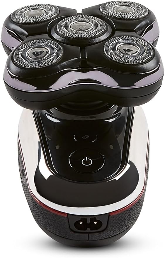 Remington Balder Boss Cordless Head Shaver XR7120 - Waterproof Electric Razor for Bald Men with 5 Dual Track Heads, 360 Flexing Head & Pop-Up Trimmer, Wet/Dry Shaving, 60 Mins Run Time