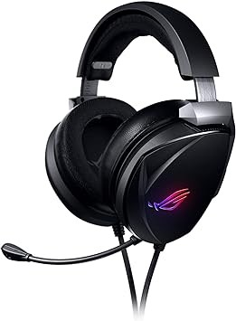 ASUS Gaming Headset ROG Theta 7.1  Ai Noise Cancelling Headphones with Mic  ROG Home-Theatre-Grade 7.1 DAC, and Aura Syn RGB Lighting,Black