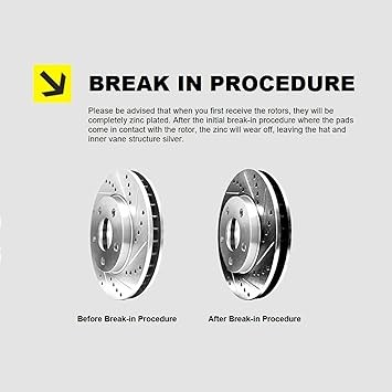 Hart Brakes Front Brakes and Rotors Kit Front Brake Pads Brake Rotors and Pads Ceramic Brake Pads and Rotors fits 1986-1994 Suzuki Samurai