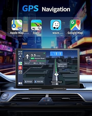 9 Portable Screen Wireless CarPlay Android Auto Android 13.0 System 4G+64GB, 8Core, Support Netflix TF Card Bluetooth YouTube Tictok GPS for Car