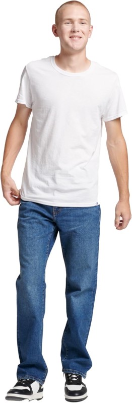 Russell Athletic Men's Dri-Power Cotton Blend Short Sleeve Tees, Moisture Wicking, Odor Protection, UPF 30+, Sizes S-4x